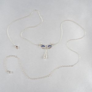 Venitian mask waist chain silver