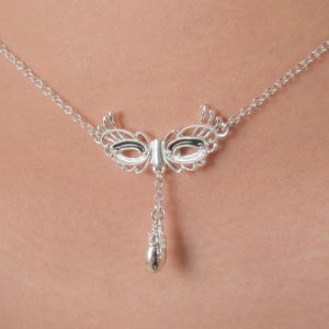 Venitian mask waist chain silver