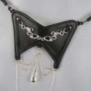 open-thong-leather-silver-chains