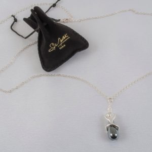 Chaine Taille Perle Hématite Passion Secrète Argent