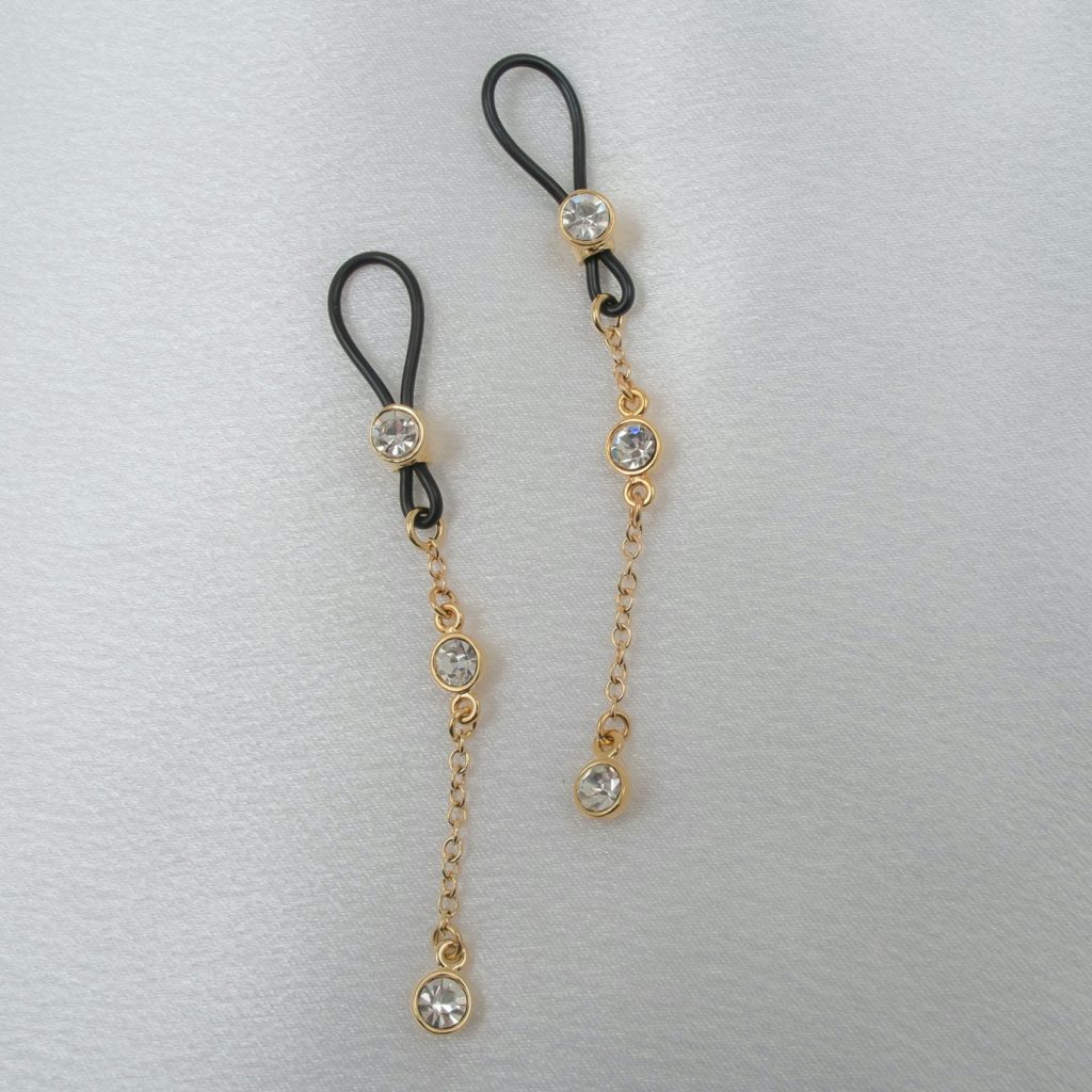 bijou téton non piercing chaine strass or Sylvie Monthulé — free download