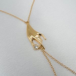 Set-Brüste-Collier-erotisch-streicheln-Gold