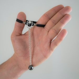 bracelet-penis-chain-scarab-silver