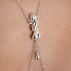 collar-breast-nipple-sculpture-penis-silver