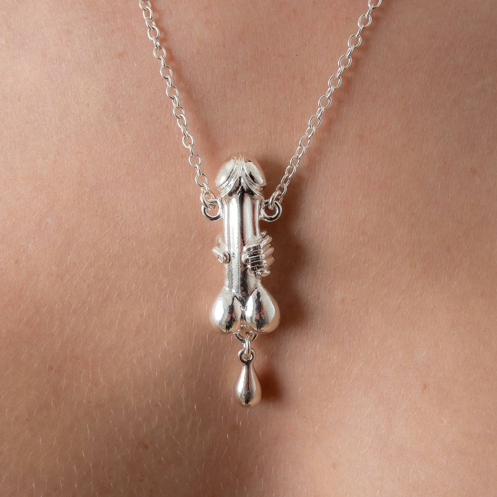 erotic-pendant-art-sculpture-penis-silver