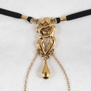 juwel-string-liebhaber-nackt-skulptur-gold