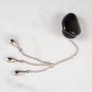 sextoy-femme-boule-gland-argent-noir