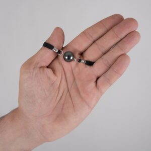 Juwel-Penis-verstellbarer-Ball-silber
