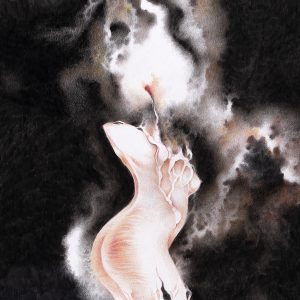 dessin-artistique-femme-bougie-noir-couleur
