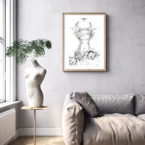 dessin-original-artistique-corps-nu-femme