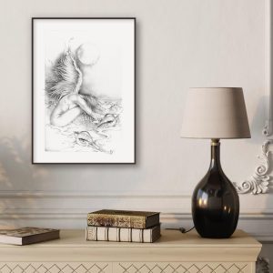 print-dessin-art-femme-nue-ocean-crayon-graphite