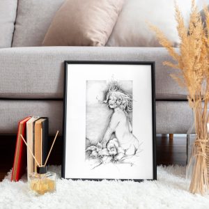 print-illustration-femme-nue-orchidees